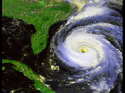a complex emergent weather phenomenon -- a hurricane